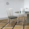 Armen Living Cleo Contemporary Dining Chair In Gray and Stainless Steel, PK2 LCCLCHGRB201 - alternate 4
